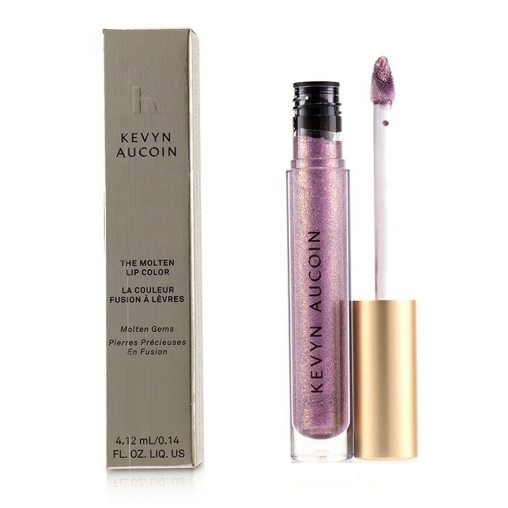 NEW Kevyn Aucoin The Molten Lip Color Molten Gems Violet Quartz Shimmer Purple